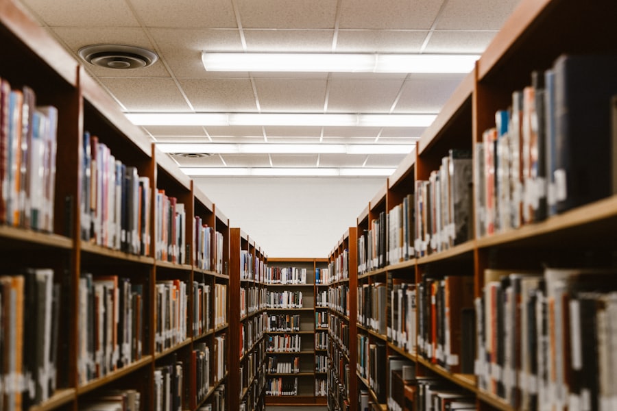 A university library reading room